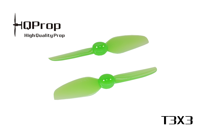 -Poly Carbonate HQ Durable Prop T3X3X3 Light Green 2CW+2CCW